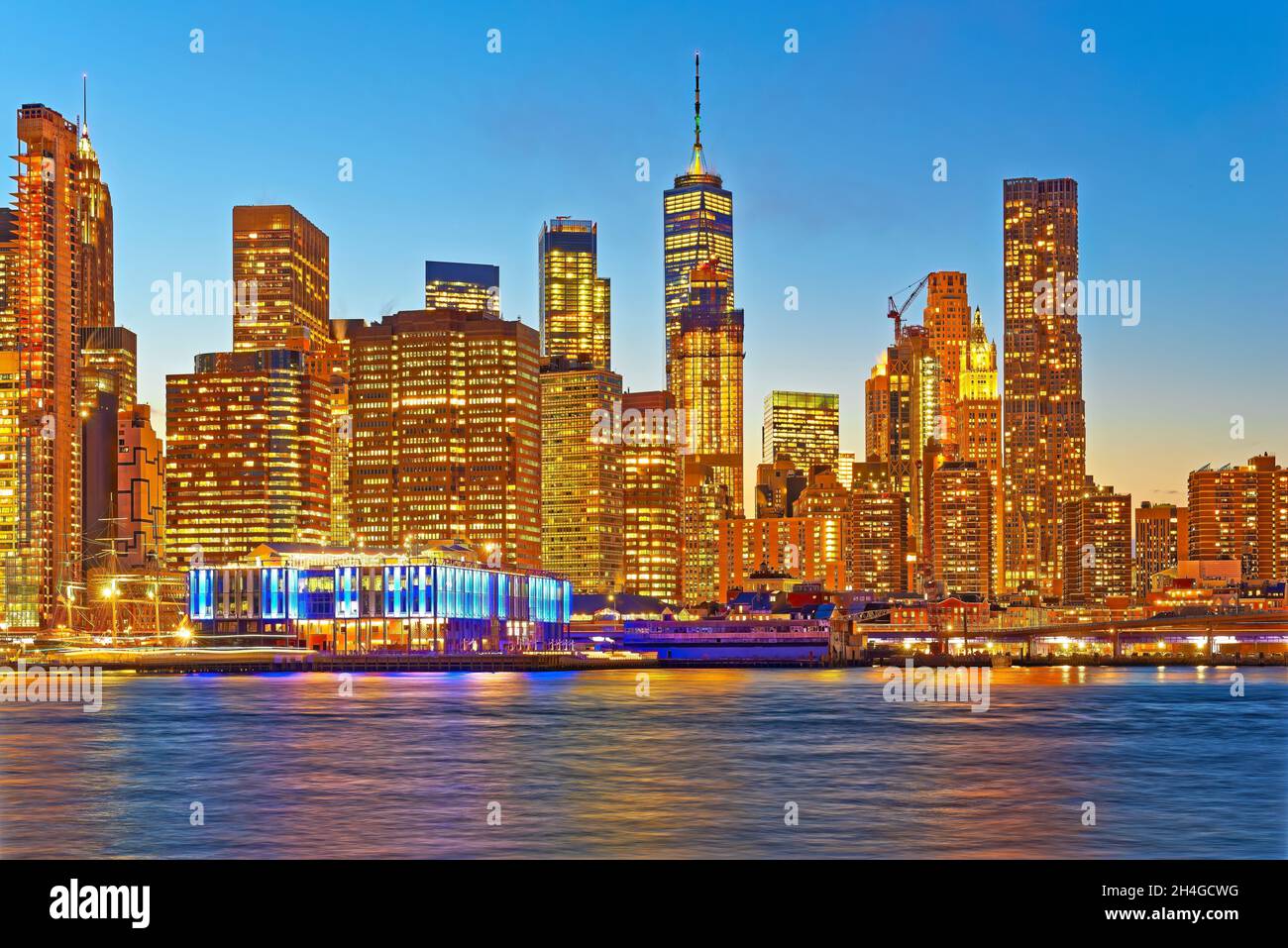 Skyline von New York City Stockfoto