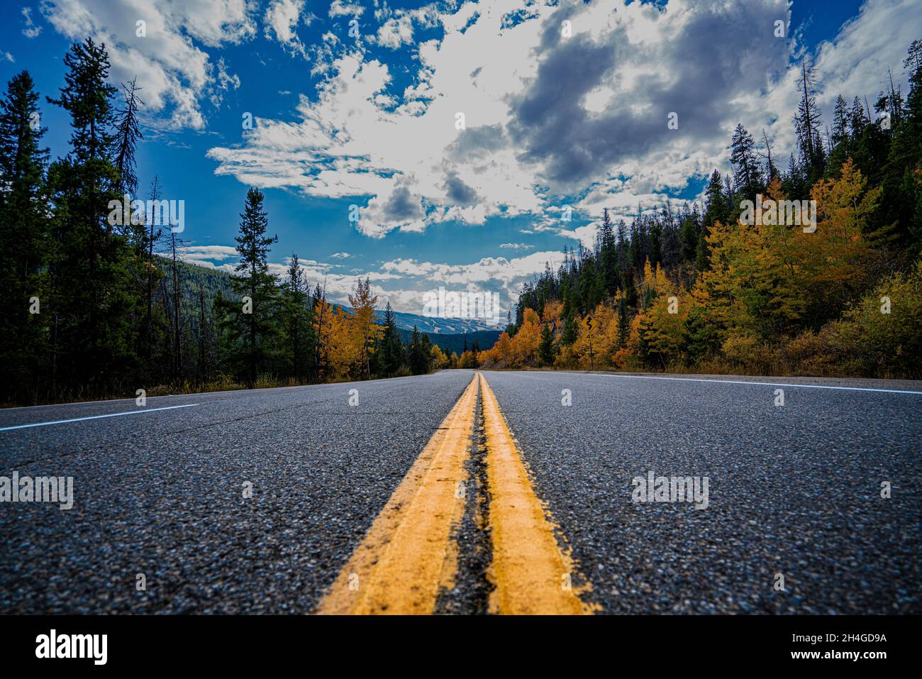 Loveland Pass. Straße nach Keystone, Colorado. Stockfoto