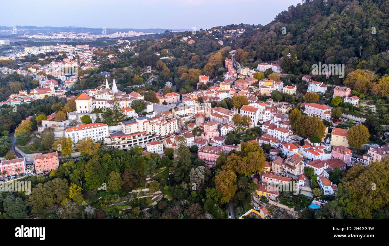 Nationalpalast Sintra, Palácio Nacional de Sintra, Sintra, Portugal Stockfoto