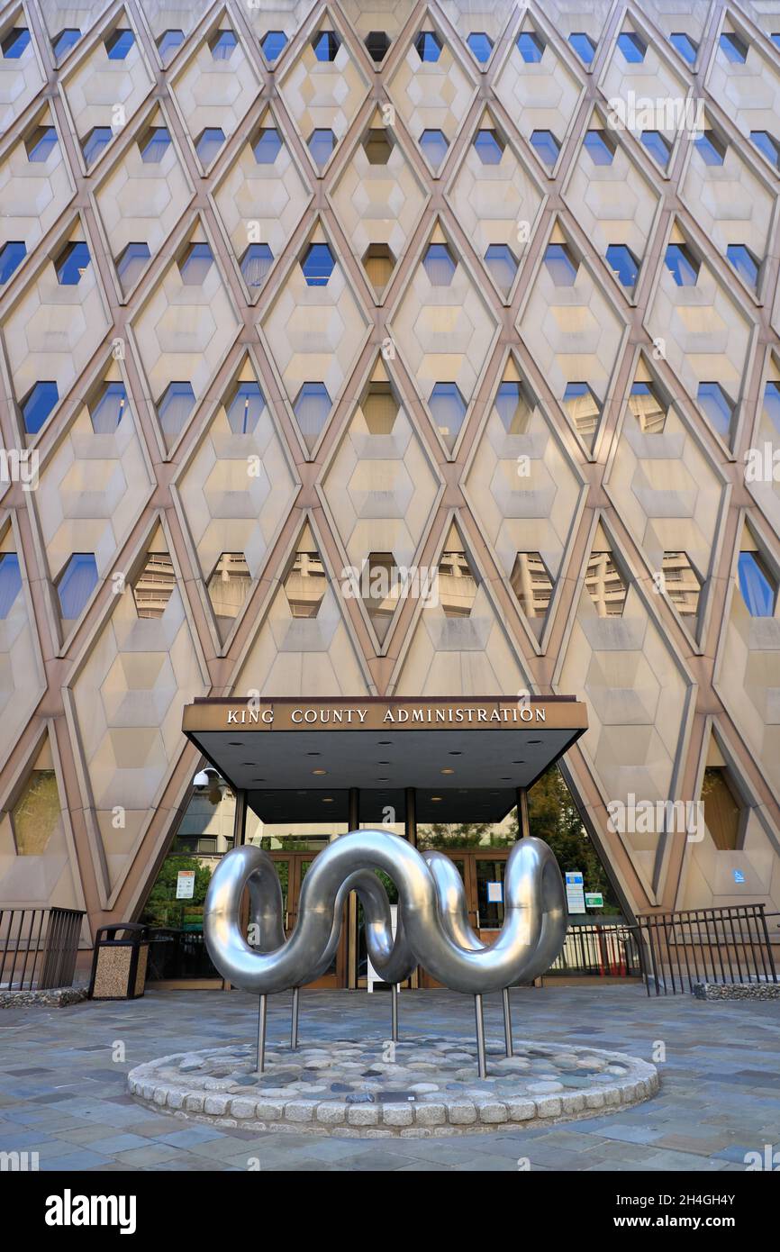 Das King County Administration Building an der 500 Fourth Avenue, zwischen Jefferson Street und James Street.Seattle.Washington.USA Stockfoto