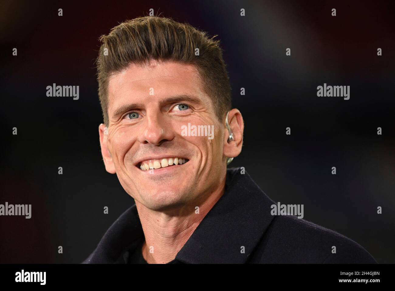 München, Deutschland. November 2021. Mario GOMEZ, Einzelbild, Einzelmotiv beschnitten, Porträt, Porträt, Portrait Fußball Champions League Gruppe E/FC Bayern München - SL Benfica Lisbon 5-2, ALLIANZARENA München am 2. November 2021 Quelle: dpa/Alamy Live News Stockfoto