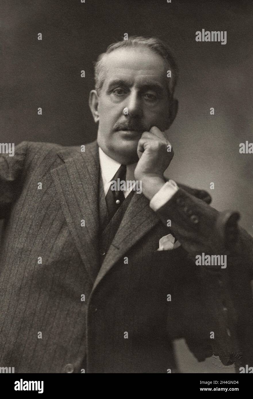 Ein Porträt des italienischen Opernkomponisten Giacomo Puccini Stockfoto