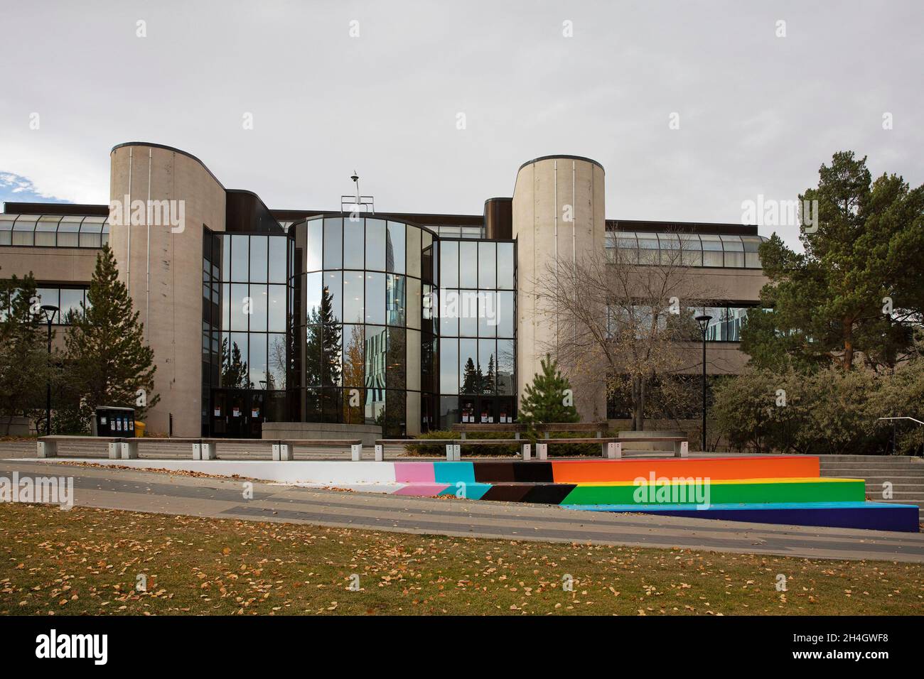 Macewan Hall auf dem Campus der University of Calgary, Alberta, Kanada Stockfoto