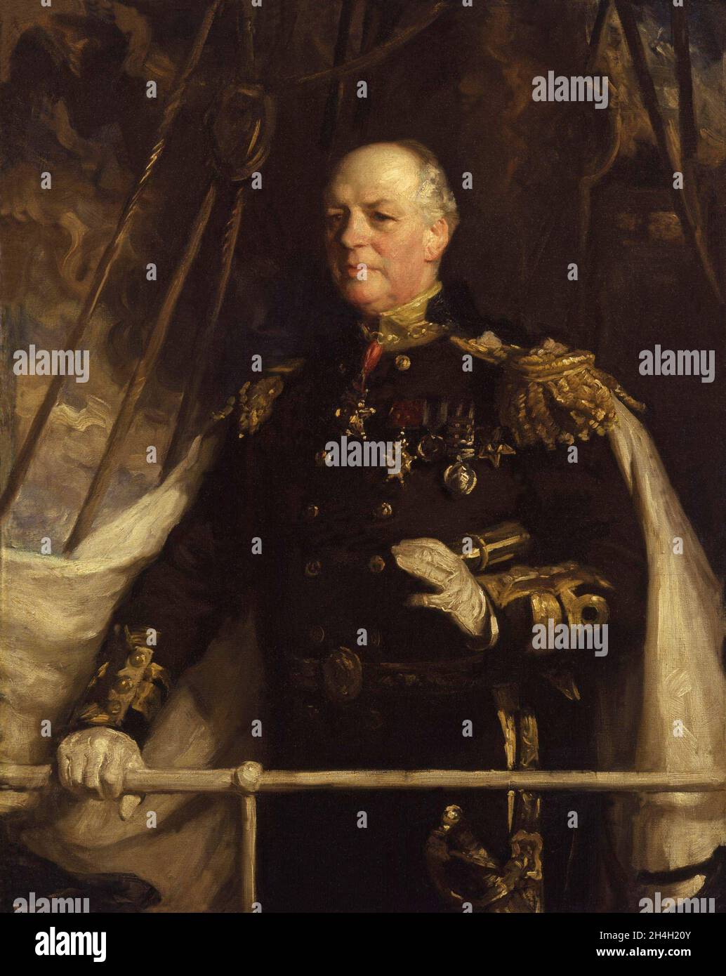 Charles William de la Poer Beresford, 1. Baron Beresford, GCB, GCVO, FRSGS (11846 – 1919), ernannte Lord Charles Beresford zwischen 1859 und 1916 zum britischen Admiral und Mitglied des Parlaments. Stockfoto