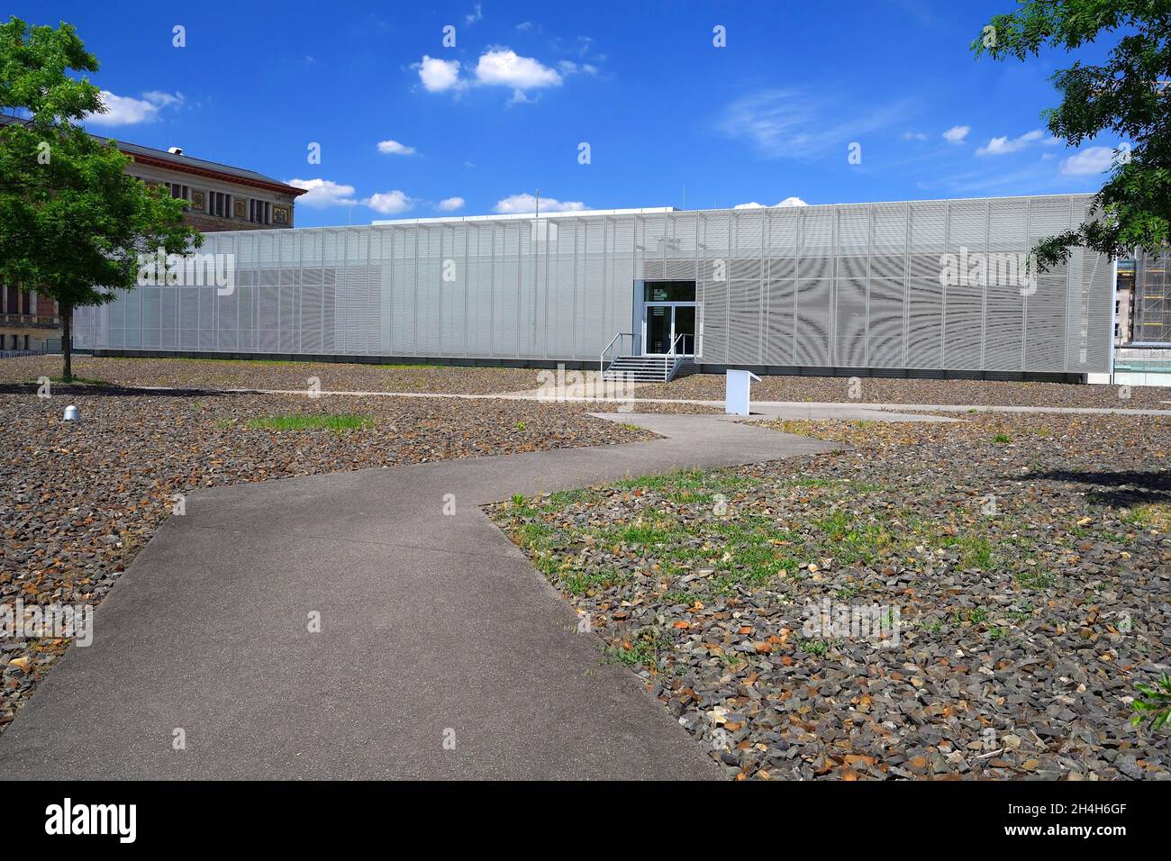 Dokumentationszentrum Topographie des Terrors, ehemaliger Standort des Hauptamtes für Gestapo, SS und Reichssicherheit, Berlin, Deutschland Stockfoto