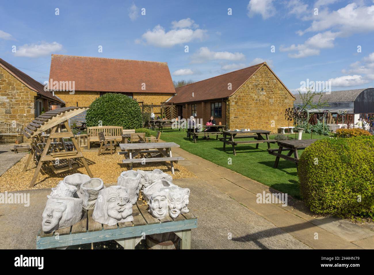 Das National Herb Centre, ein Herbarium und Gartencenter, Warmington, Warwickshire, Großbritannien Stockfoto
