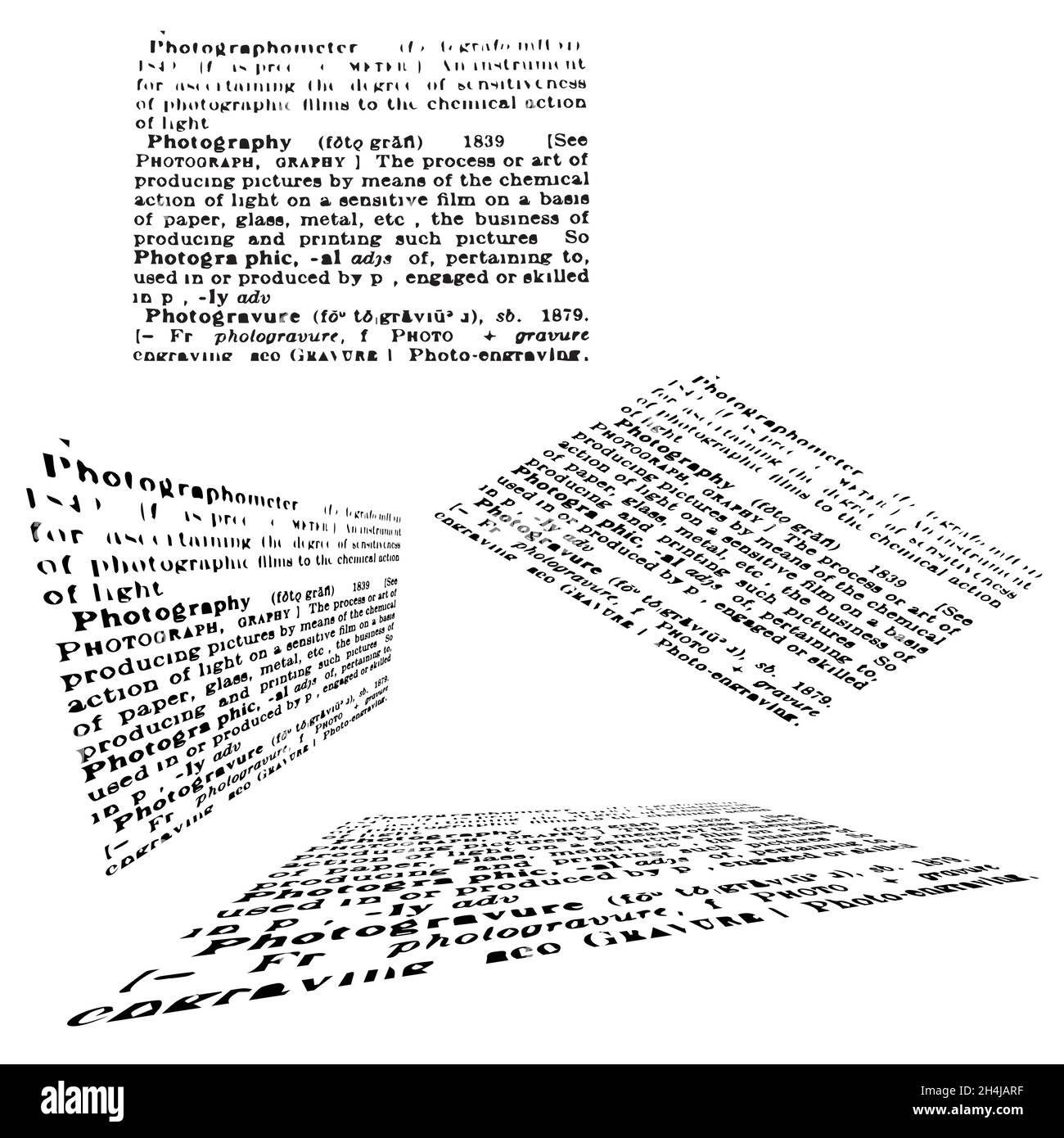 Beispiel für englischen Text für Scrapbooking oder Stempel Stock Vektor