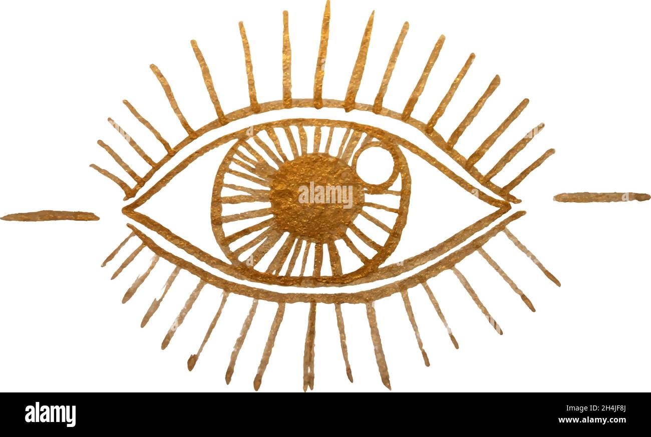 Blackwork Tattoo Blitz. Eye of Providence. Freimaurersymbol. Alle sehen Auge in Dreieckspyramide. Neue Weltordnung. Heilige Geometrie, Religion, Spirituu Stock Vektor