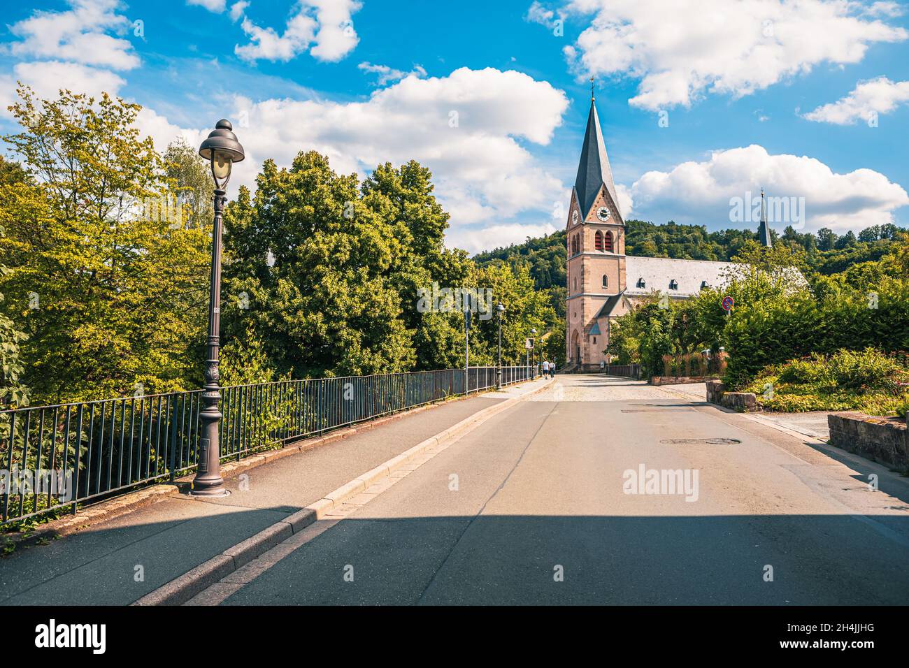 KULMBACH, DEUTSCHLAND - CA. AUGUST 2021: Das Stadtbild von Kulmbach, Bayern, Deutschland Stockfoto