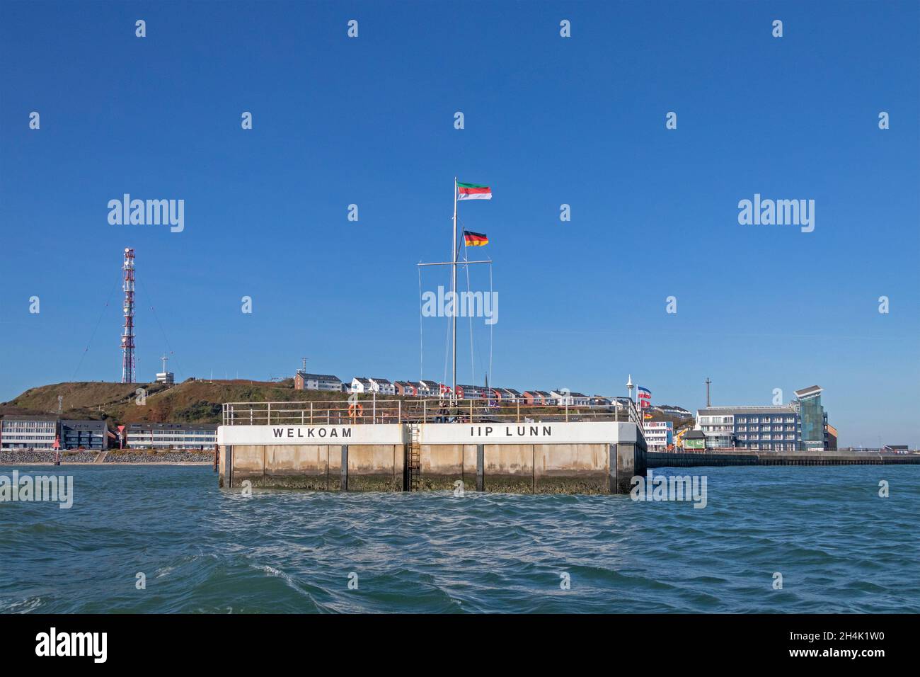 getty mit Gruß, Helgoland Island, Schleswig-Holstein, Deutschland Stockfoto