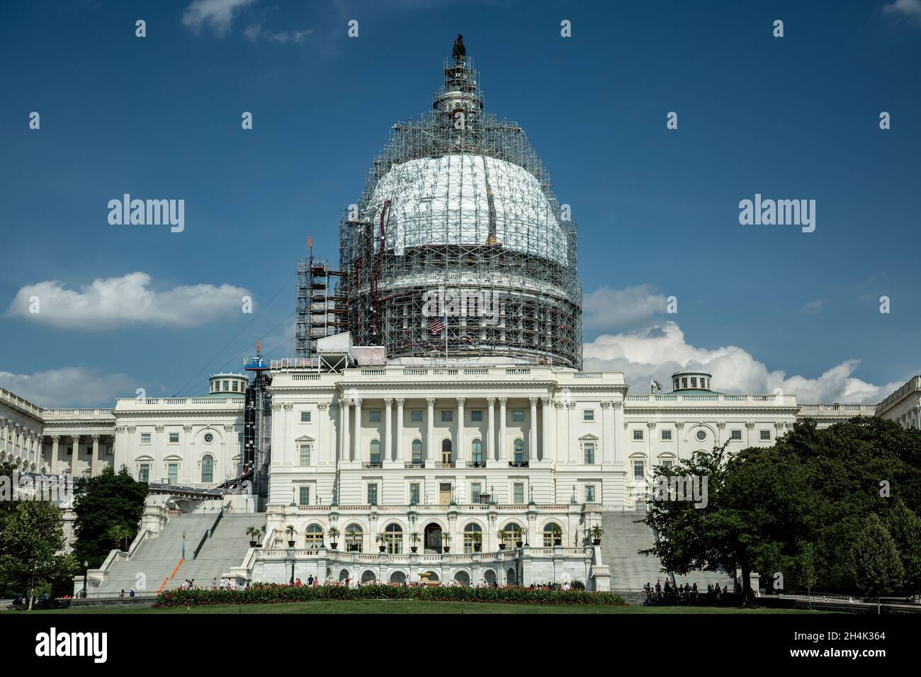 US Capitol Building mit Kuppel wird repariert, Washington, District of Columbia USA Stockfoto