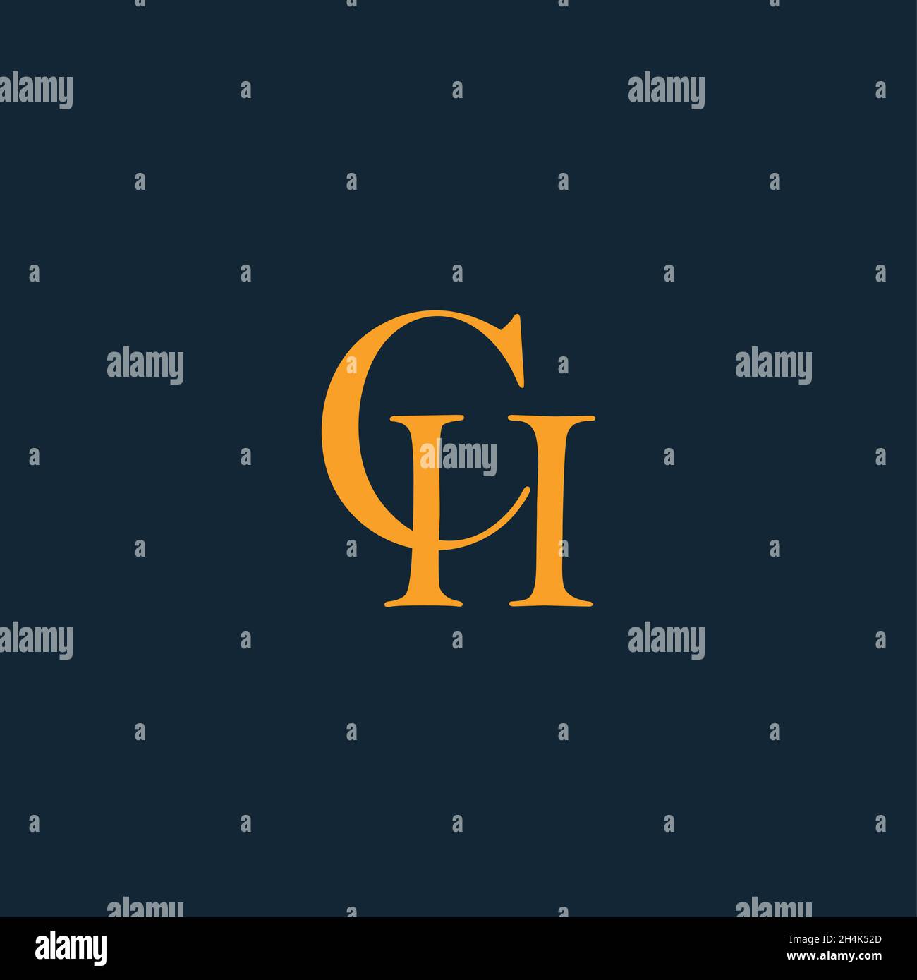 Professionelles, innovatives CH-Initiallogo und CH-Logo. Buchstabe CH Minimal Elegantes Monogramm. Premium Business Artistic Alphabet Symbol und Zeichen Stock Vektor