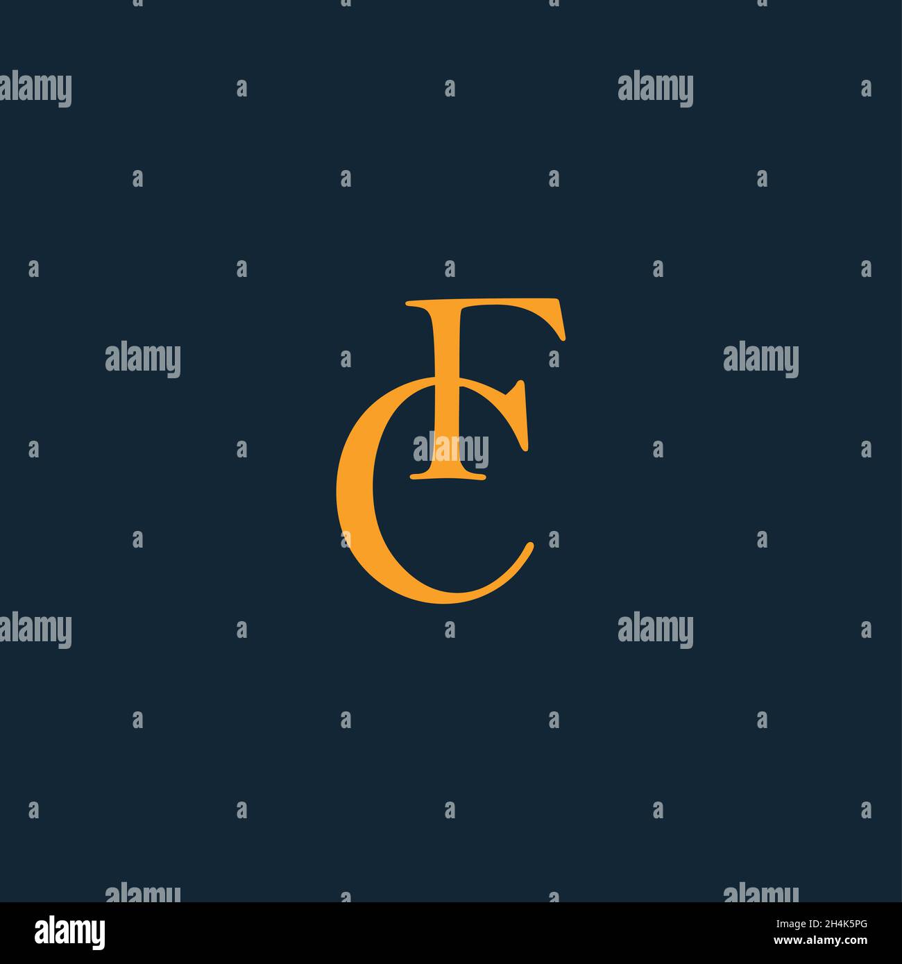 Professionelles innovatives erstes CF-Logo und CF-Logo. Buchstabe CF Minimal Elegantes Monogramm. Premium Business Artistic Alphabet Symbol und Zeichen Stock Vektor