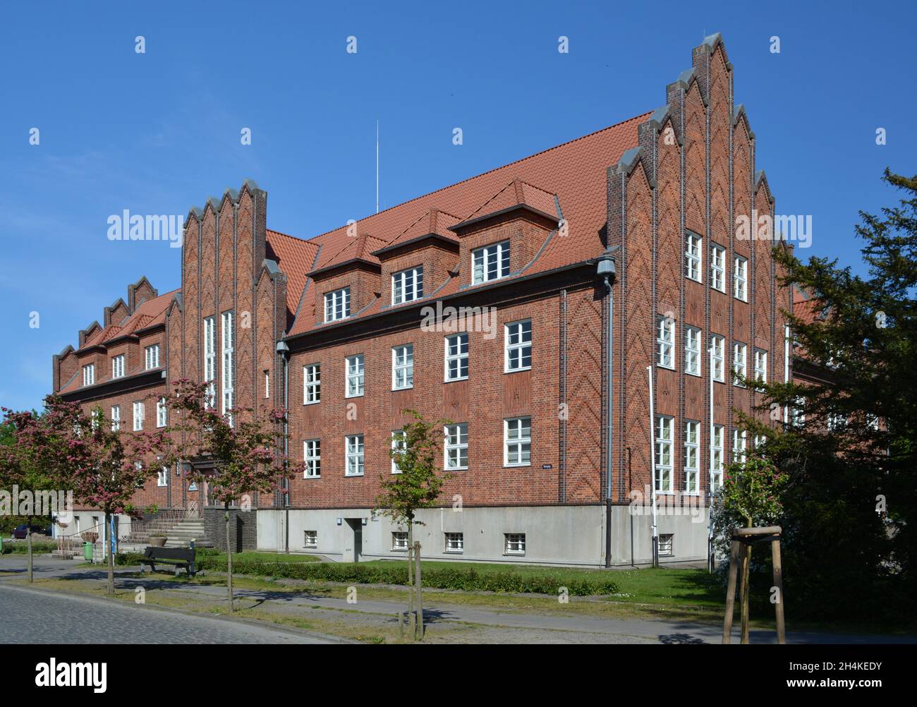 Rathaus Barth - Sitz der Stadtverwaltung und offizieller Sitz des Barth-Amtes, Fischland-Darß-Zingst - Boddenlandschaft, Ostsee, Mecklen Stockfoto