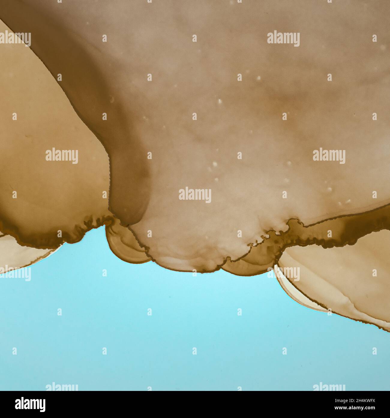 Farbe Meerwasser. Abstraktes Grünes Flüssigkeits-Muster. Stockfoto