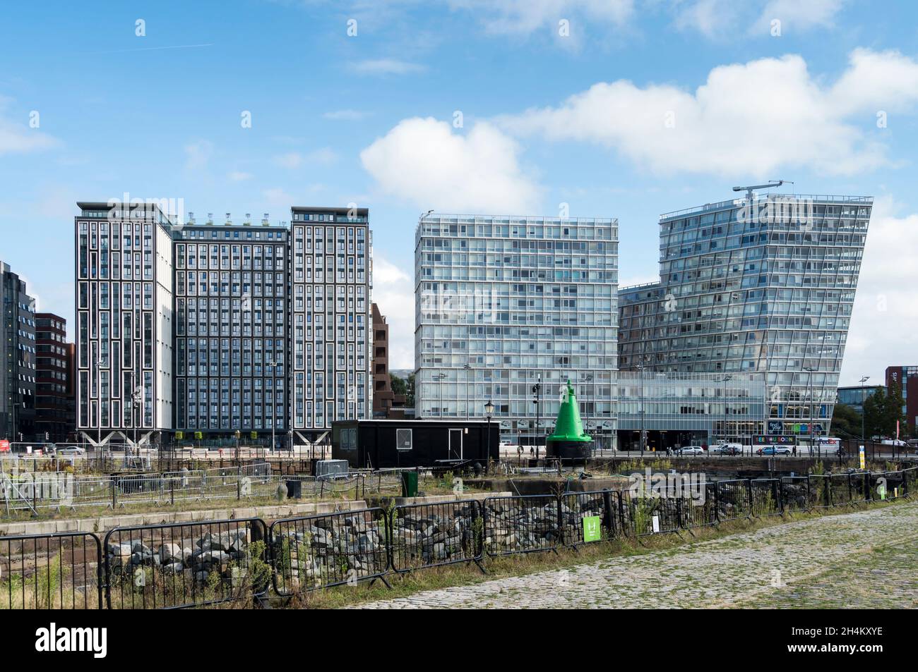 Neue Hochhauswohnungen an der Strand Street Liverpool 2021 Stockfoto