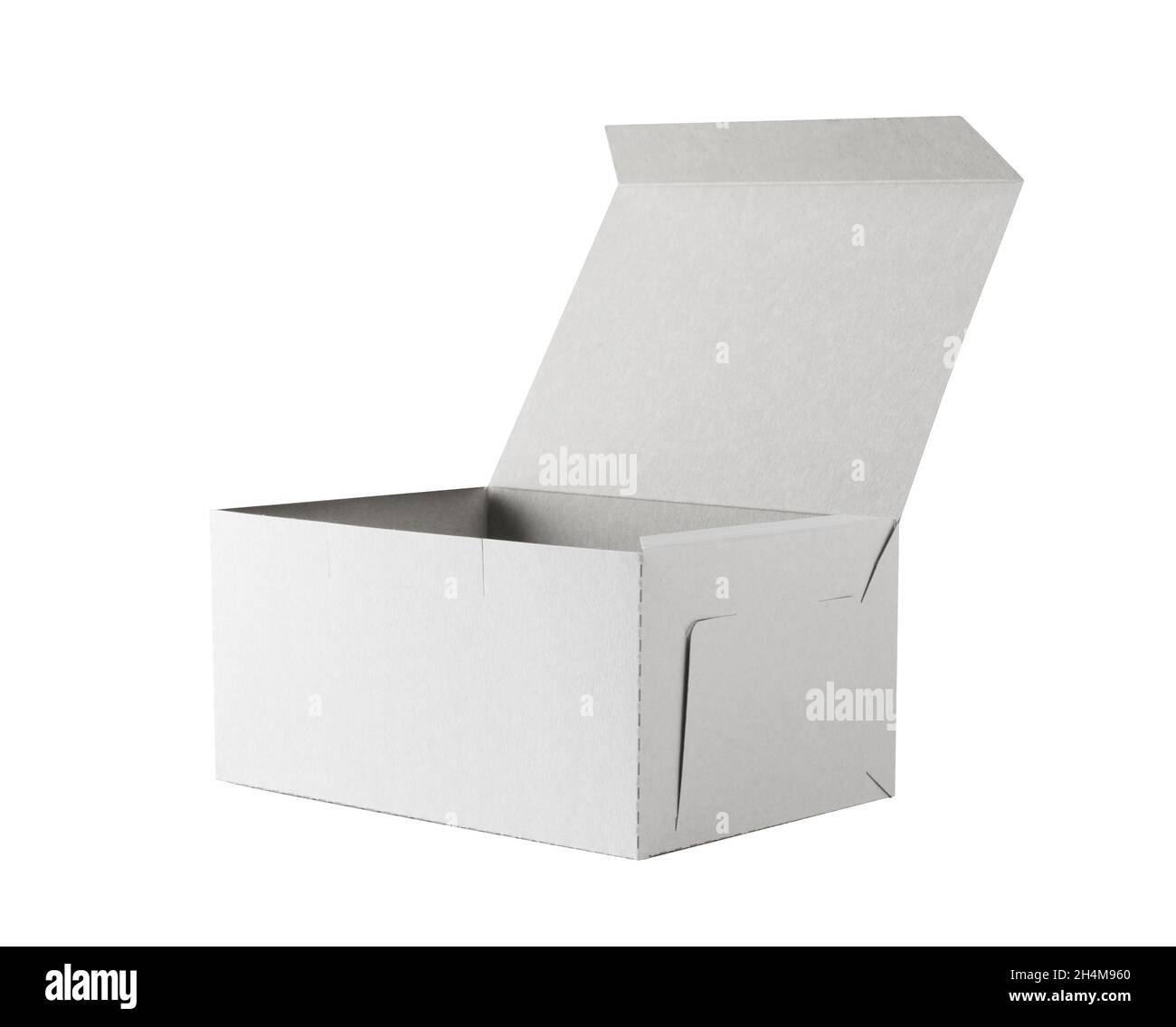 Whitebox isoliert auf weißem Hintergrund mit Beschneidungspfad Stockfoto
