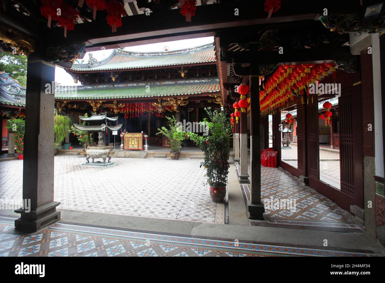 Thian Hock Keng Chinesischer Tempel in der Telok Ayer Street in Chinatown, Singapur. Stockfoto