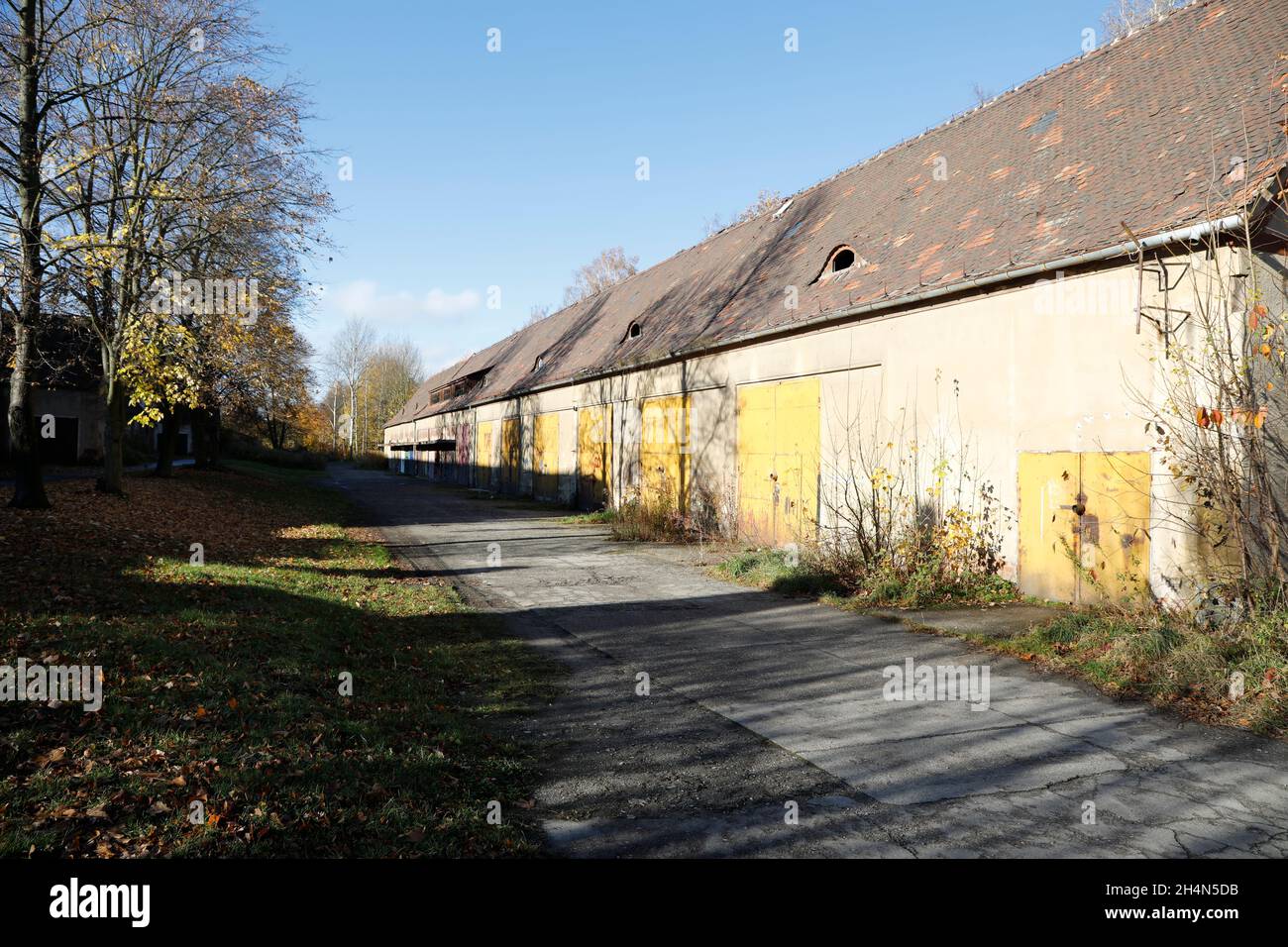 Die Zitwerke AG waren ein Tarnunternehmen der Junkers Flugzeug- und Motorenwerke AG, das von 1944 bis 1945 in Zittau und dessen Stadtteil Großporitsc Stockfoto