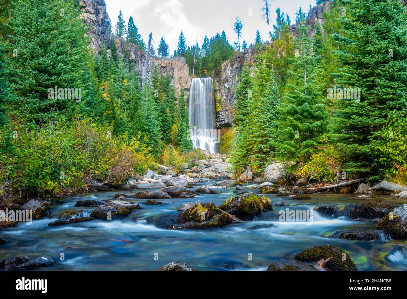 Tumalo Falls in Oregon Stockfoto