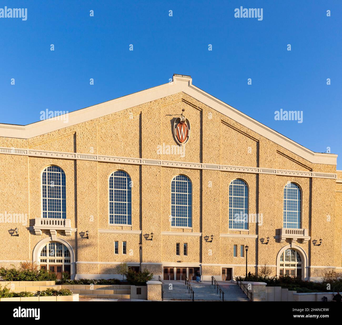 Madison, WI – 30. Oktober 2021: Das historische Wisconsin Field House auf dem Campus der University of Wisconsin Stockfoto