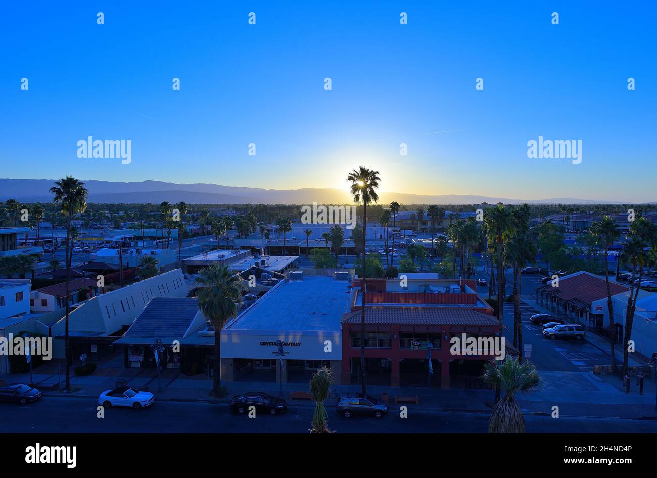 Ein schöner Frühlingstag. In Palm Springs, CA Stockfoto