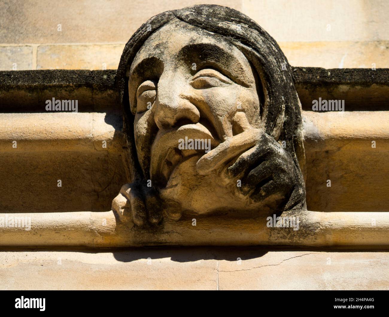 Exeter ist eines der ältesten Colleges der Universität Oxford. Wie alle Oxford Colleges hat es seine ganz eigene schrullige und fantasievolle Familie von Gargoyle Stockfoto