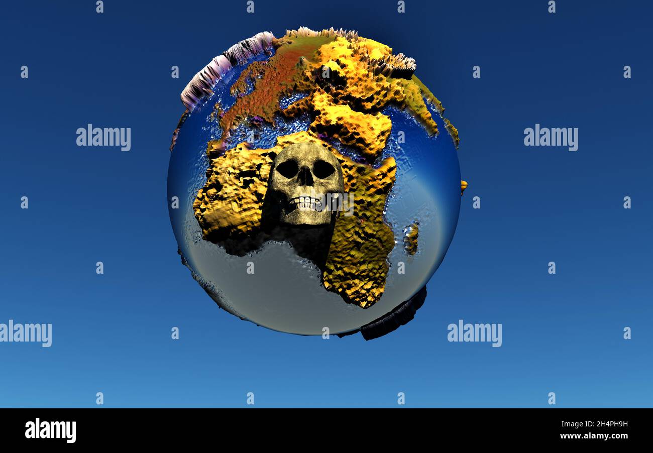 Sterbenden Planeten Stockfoto