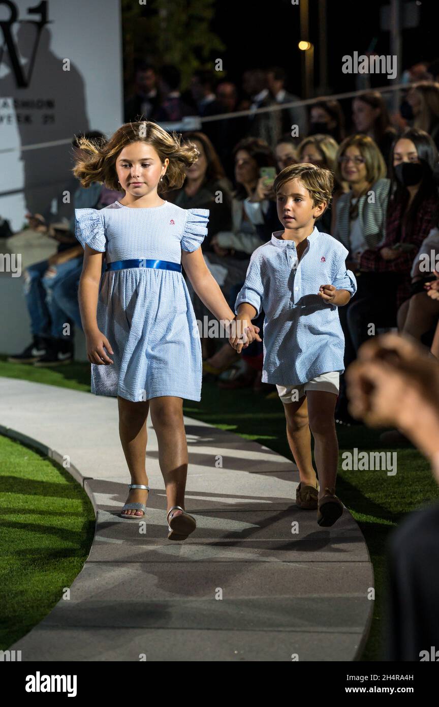 Aragón Fashion Week es un gran escaparate para los diseñadores de Aragón y para la industria del textil. Septembre 2021 Stockfoto