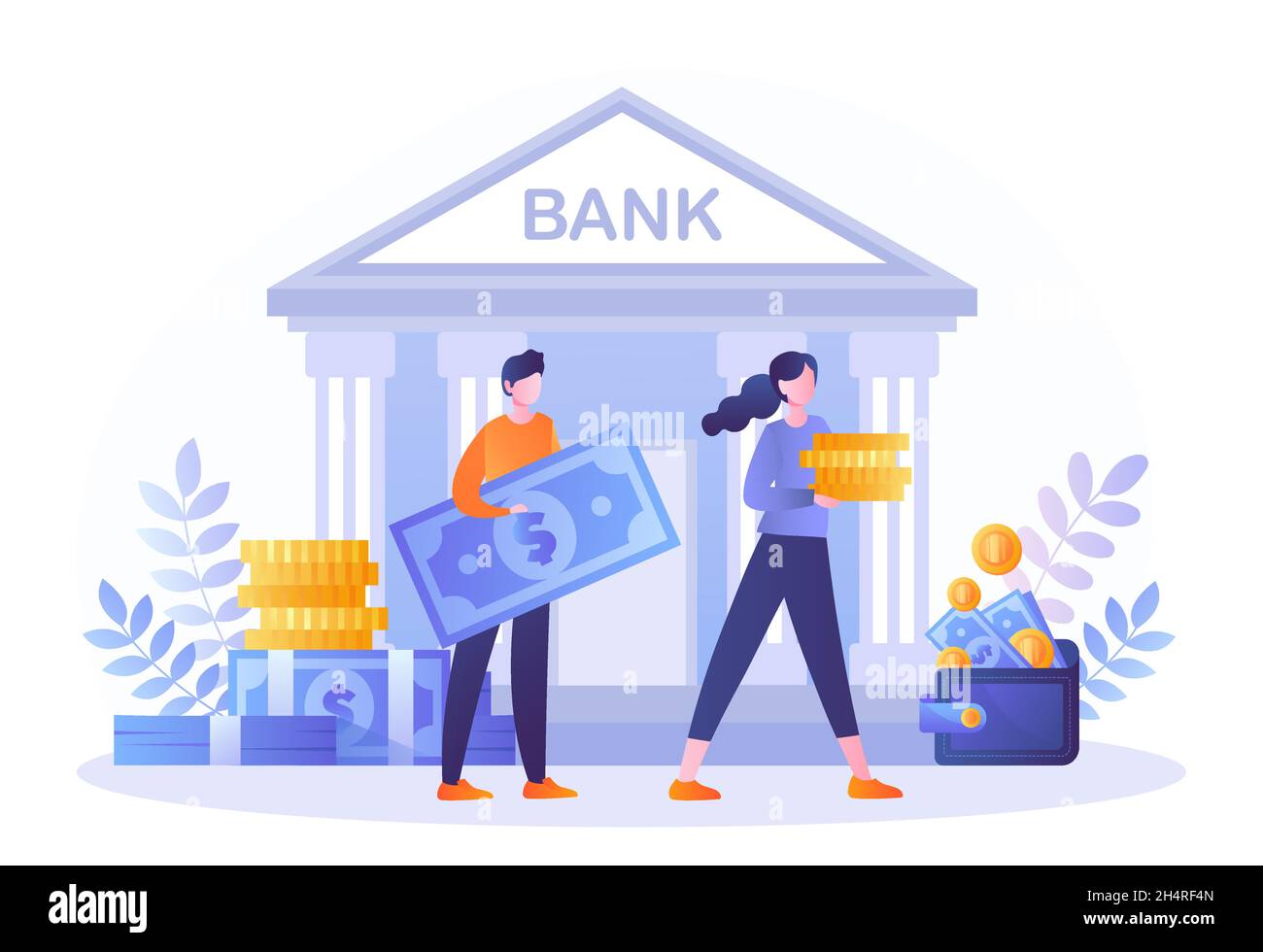 Konzept der Bank Stock Vektor