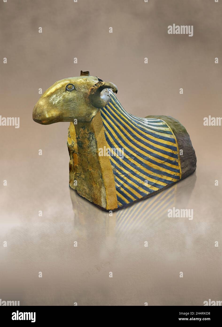 Ptolemäische ägyptische RAM-Mumie 'der Osiris RAM von Khnum, 4. Jh. v. Chr., Ptolemäus, fand Elephantine Asuan, Louvre Museum Inv. E3089. Die RAM Mama Foun Stockfoto