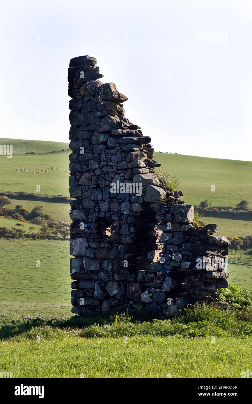 Clanyard Castle Ruin, Stranraer, Dumfries & Galloway, Schottland Stockfoto