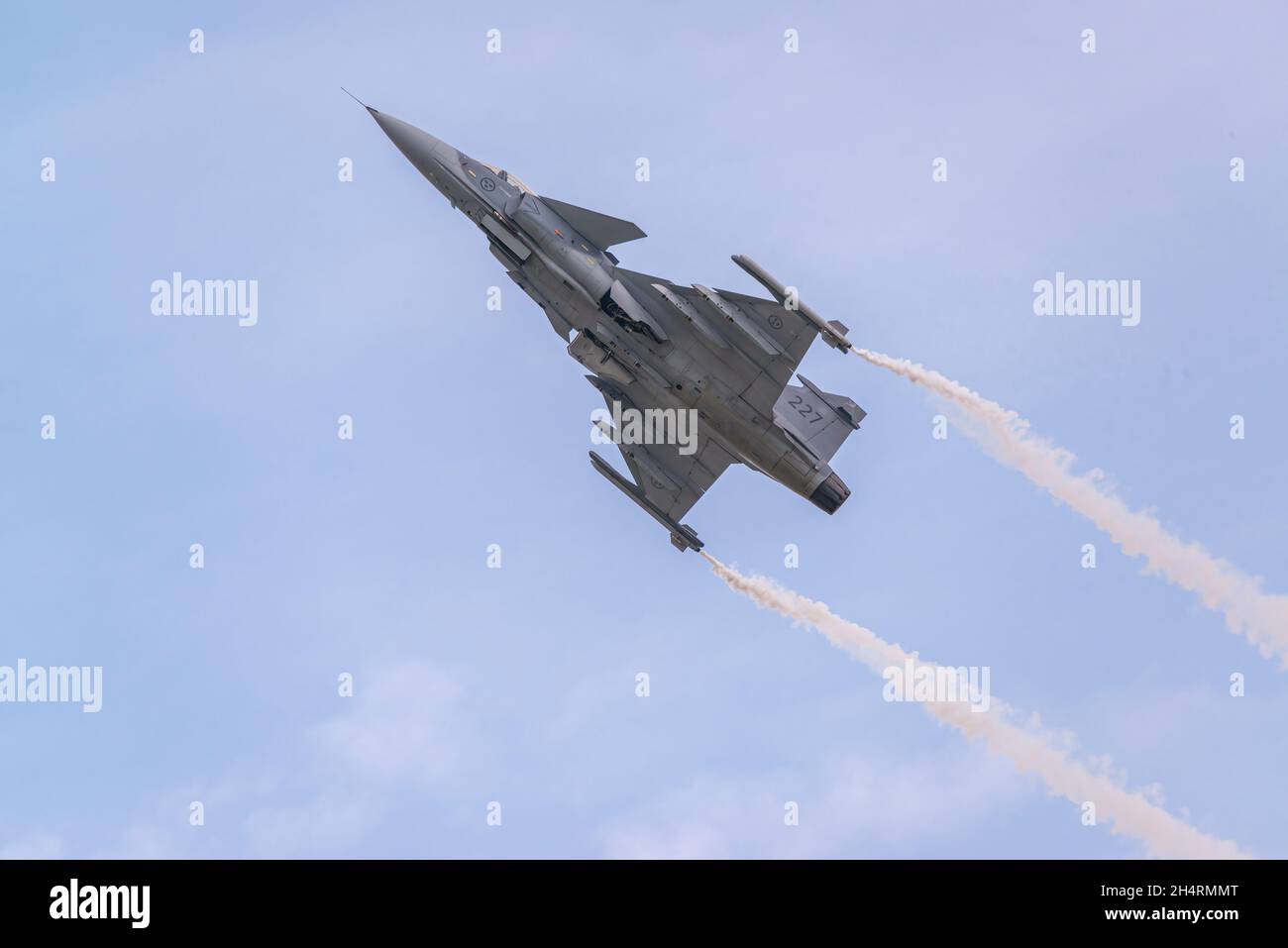 Die schwedische Luftwaffe Saab JAS-39 Gripen Stockfoto