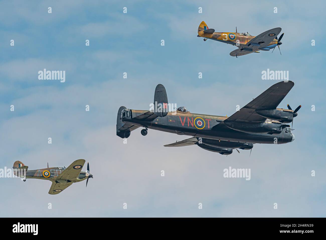 RAF Lancaster Bomber, BBMF Stockfoto