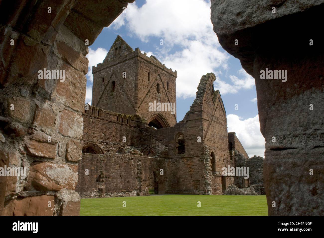 Sweetheart Abbey, New Abbey, Dumfries & Galloway, Schottland Stockfoto