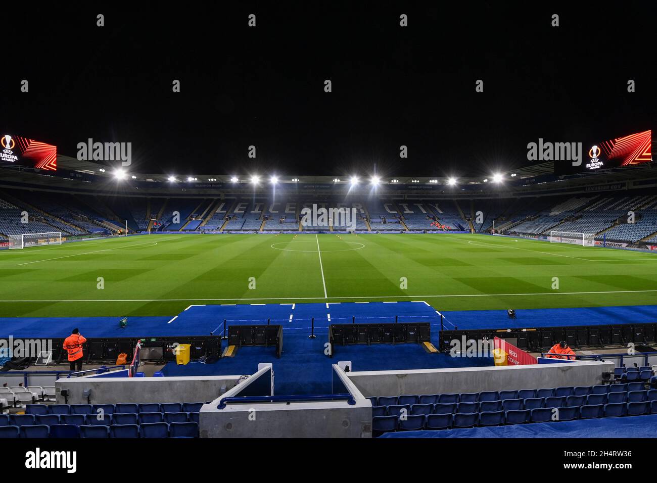 Ein allgemeiner Blick auf das King Power Stadium vor diesem abendlichen UEFA Europa League-Spiel, Leicester City gegen Spartak Moskau Stockfoto