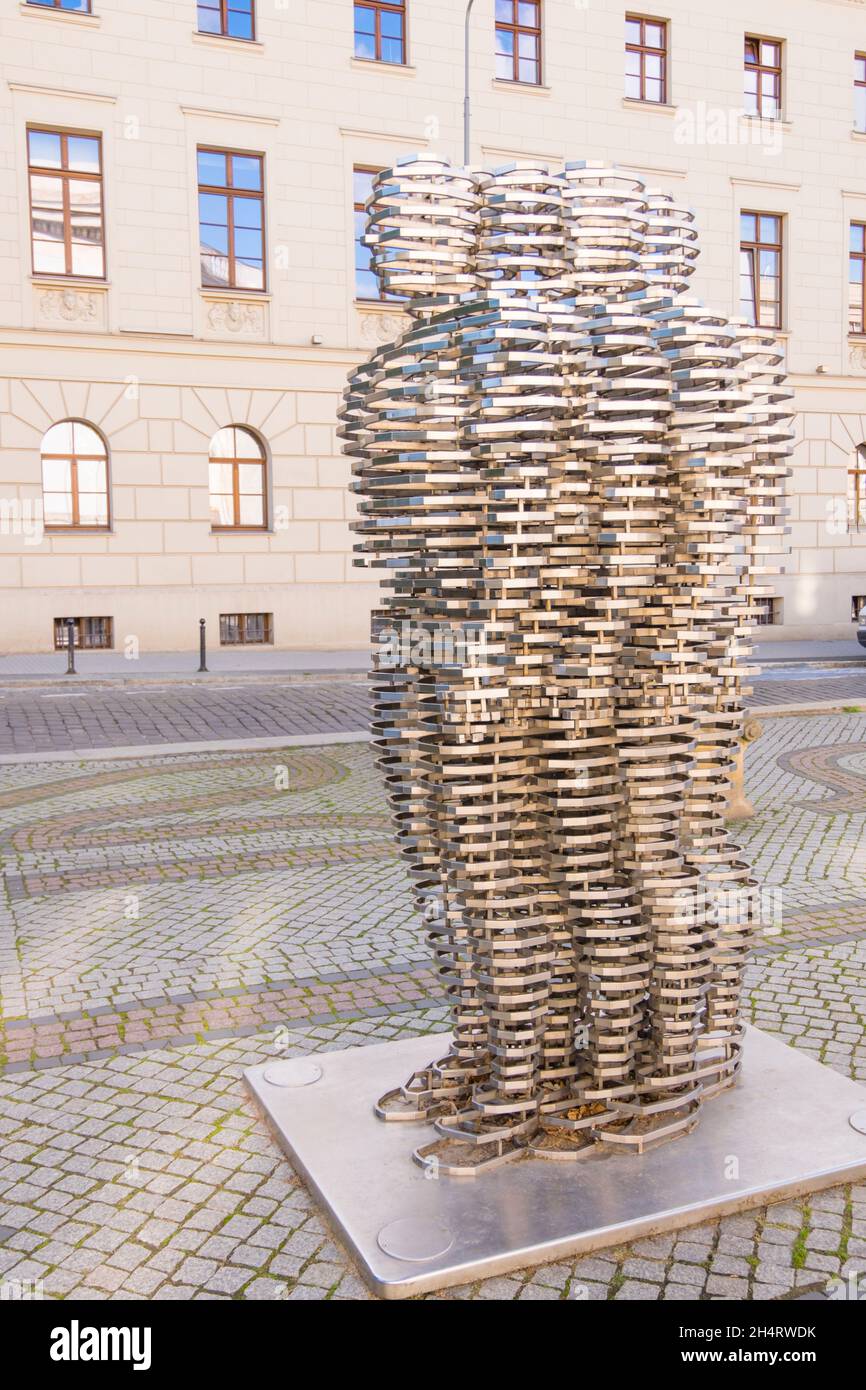 Pomnik Golema, von David Cerny, aleje Marcinkowskiego, Posen, Polen Stockfoto