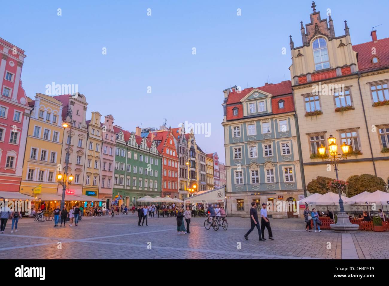 Rynek, Marktplatz, Altstadt, Breslau, Polen Stockfoto