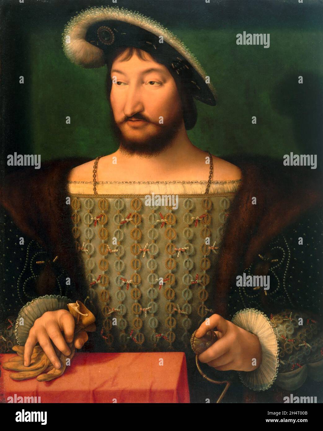 FRANZ I. VON FRANKREICH (1494-1547) UM 1530 Stockfoto