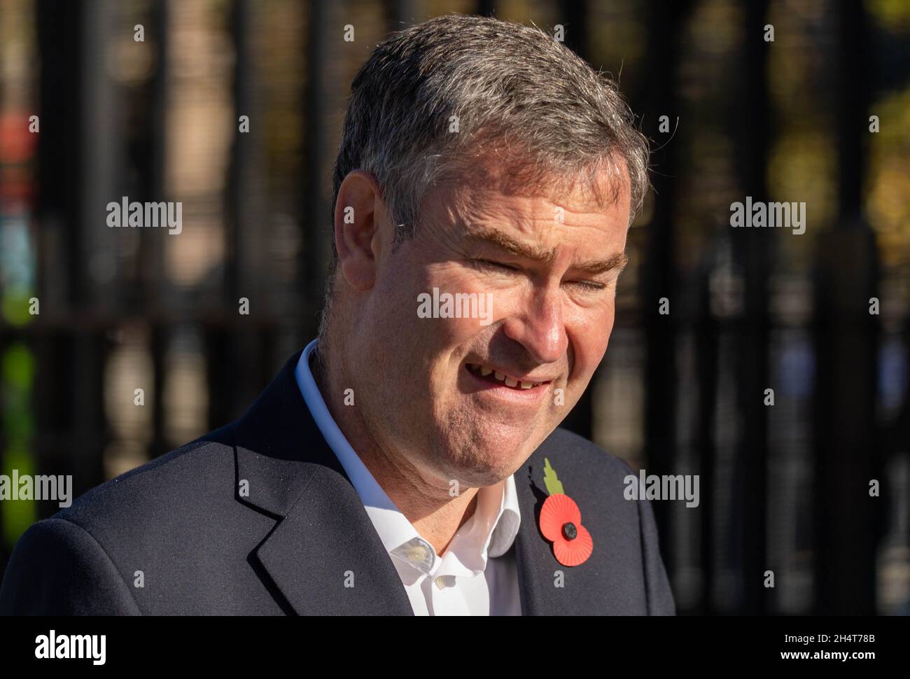 David Gauke, britischer politischer Kommentator, Anwalt und ehemaliger Politiker, der von 2005 bis 2019 Abgeordneter für South West Hertfordshire war. Ehemaliger Justizminister und Lord Chancellor von 2018 bis 2019. Er ließ die konservative Peitsche am 3. September 2019 entfernen und saß bis zur Auflösung als unabhängiger Politiker. Stockfoto