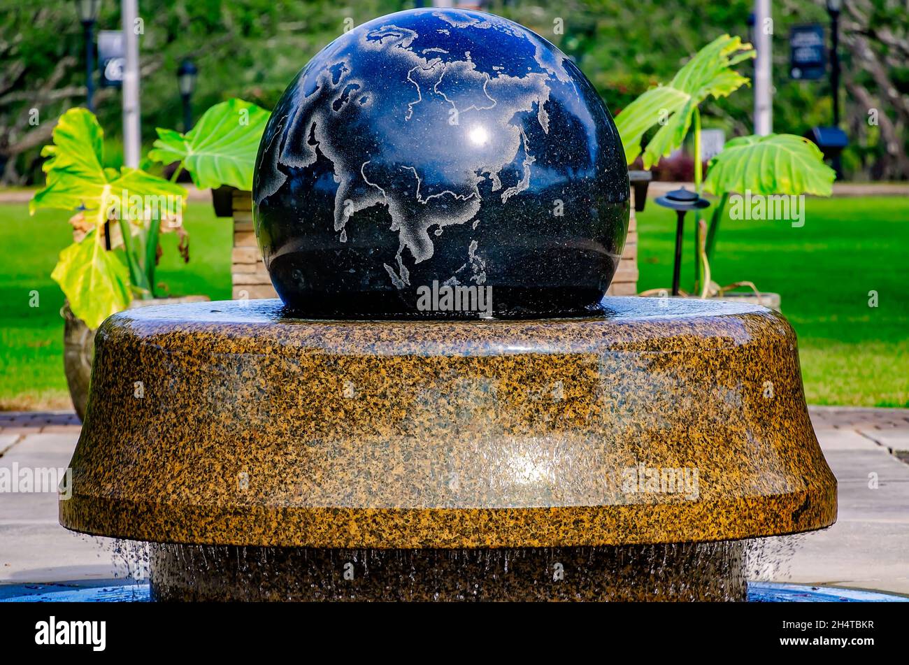 Der Globe der Großen Kommission ist auf der University of Mobile, 3. November 2021, in Mobile, Alabama, abgebildet. Stockfoto