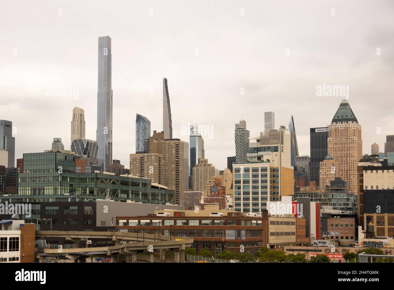 Gebäude an der westlichen Skyline von Manhattan NYC Stockfoto