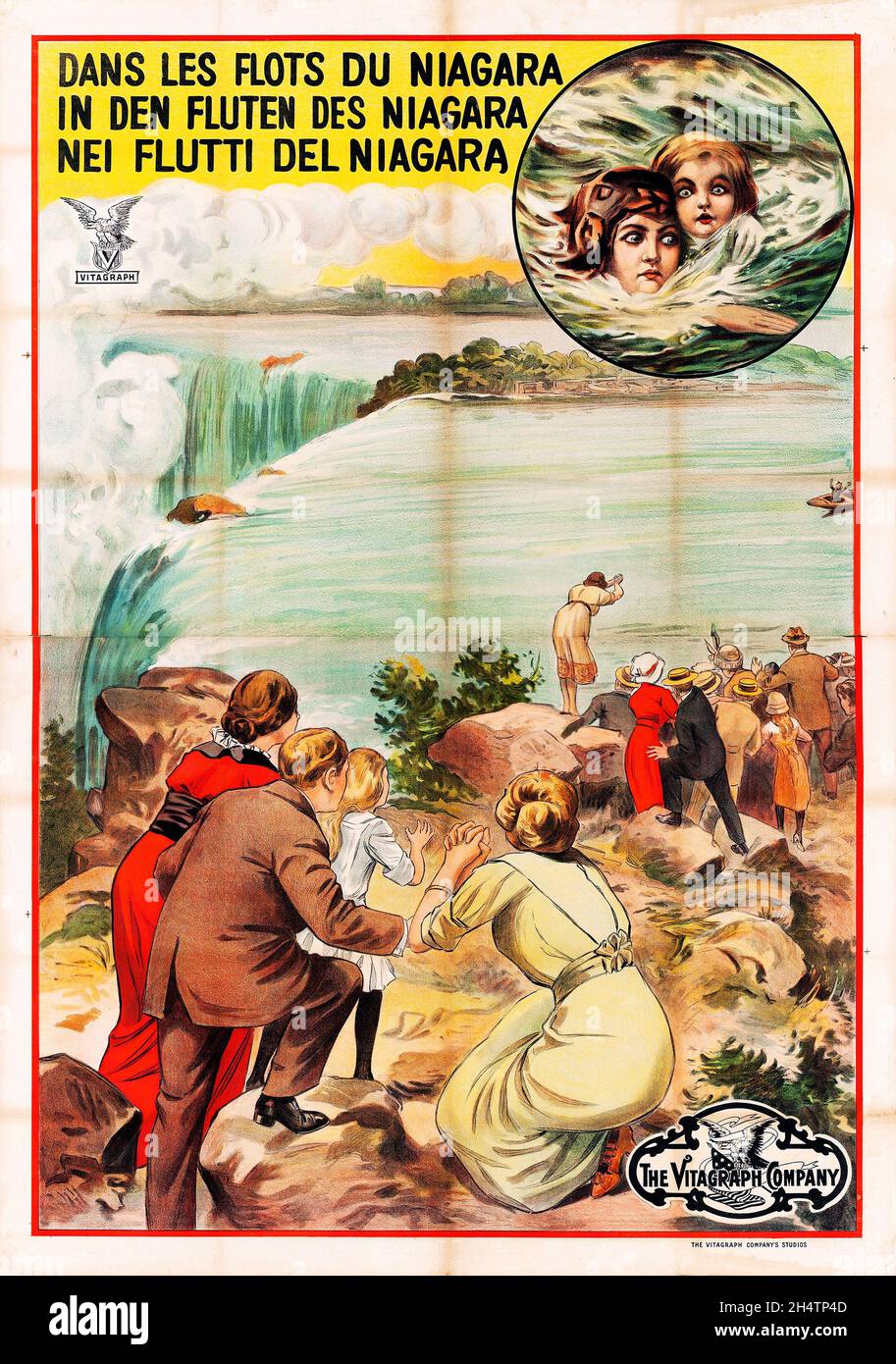 Vintage Filmplakat - The Doer (Vitagraph, 1913). Poster Exportieren. Stockfoto