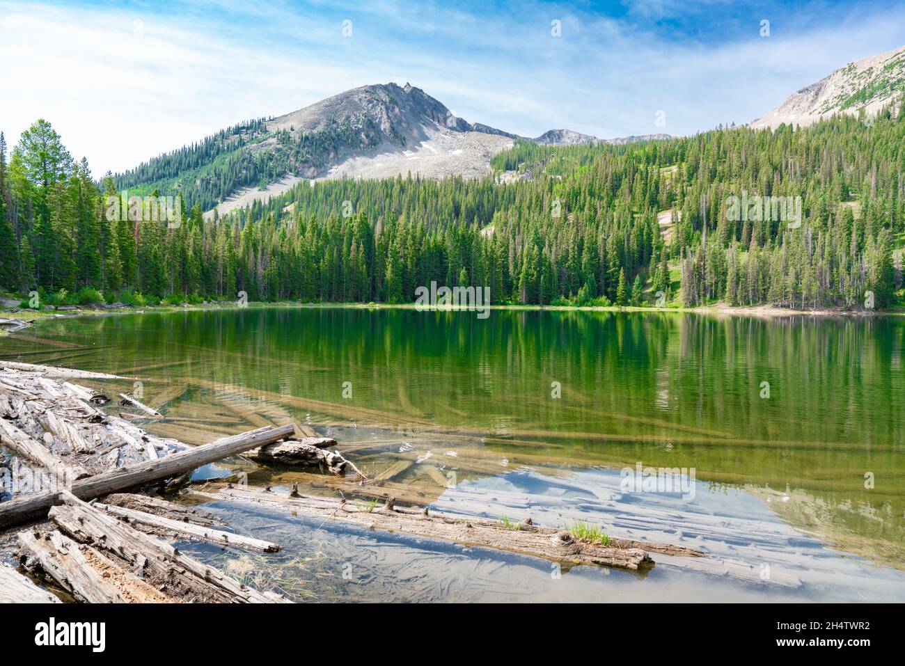 Wunderschöner Lost Lake im Gunnison National Forest von Colorado Stockfoto