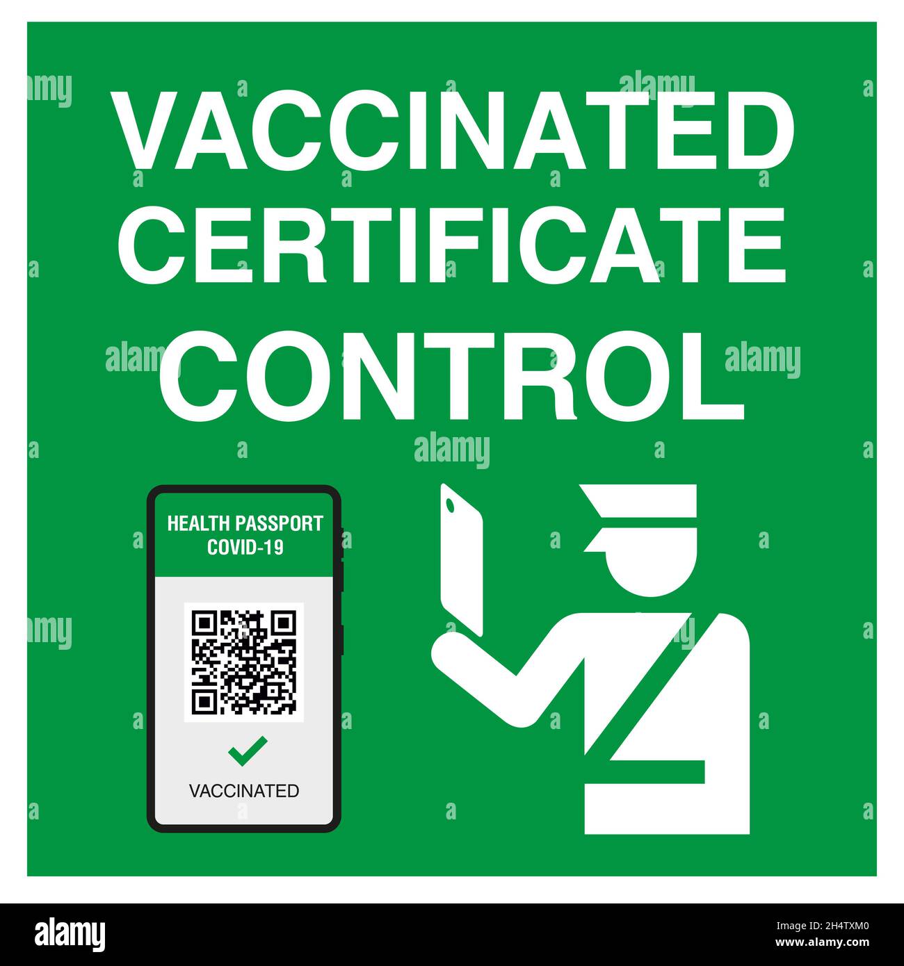 Reisen Sie immun Pass in Handy. Covid-19-Immunitätszertifikat für sicheres Reisen oder Einkaufen. Elektronischer Gesundheitspass mit QR-Code. Immunit Stock Vektor