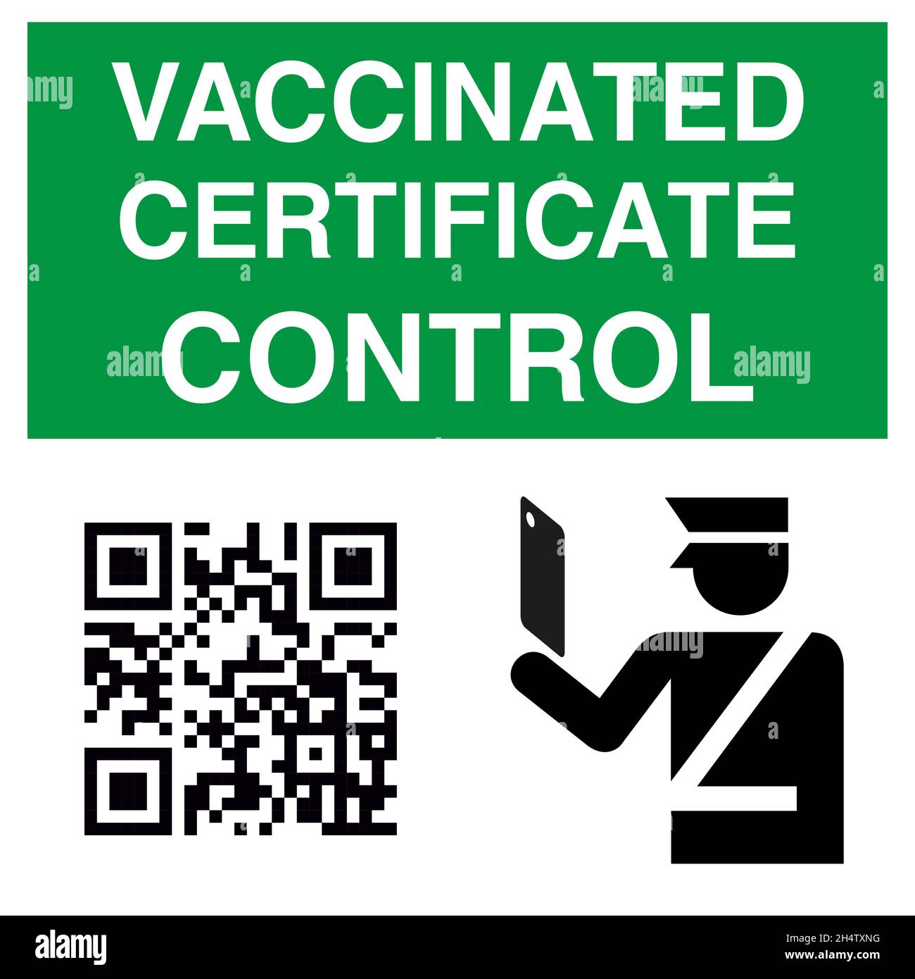Reisen Sie immun Pass in Handy. Covid-19-Immunitätszertifikat für sicheres Reisen oder Einkaufen. Elektronischer Gesundheitspass mit QR-Code. Immunit Stock Vektor