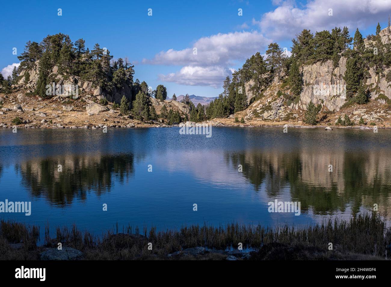 Estany Long. Circ de Columers. Aiguestortes National Park. Pyrenäen, Spanien Stockfoto