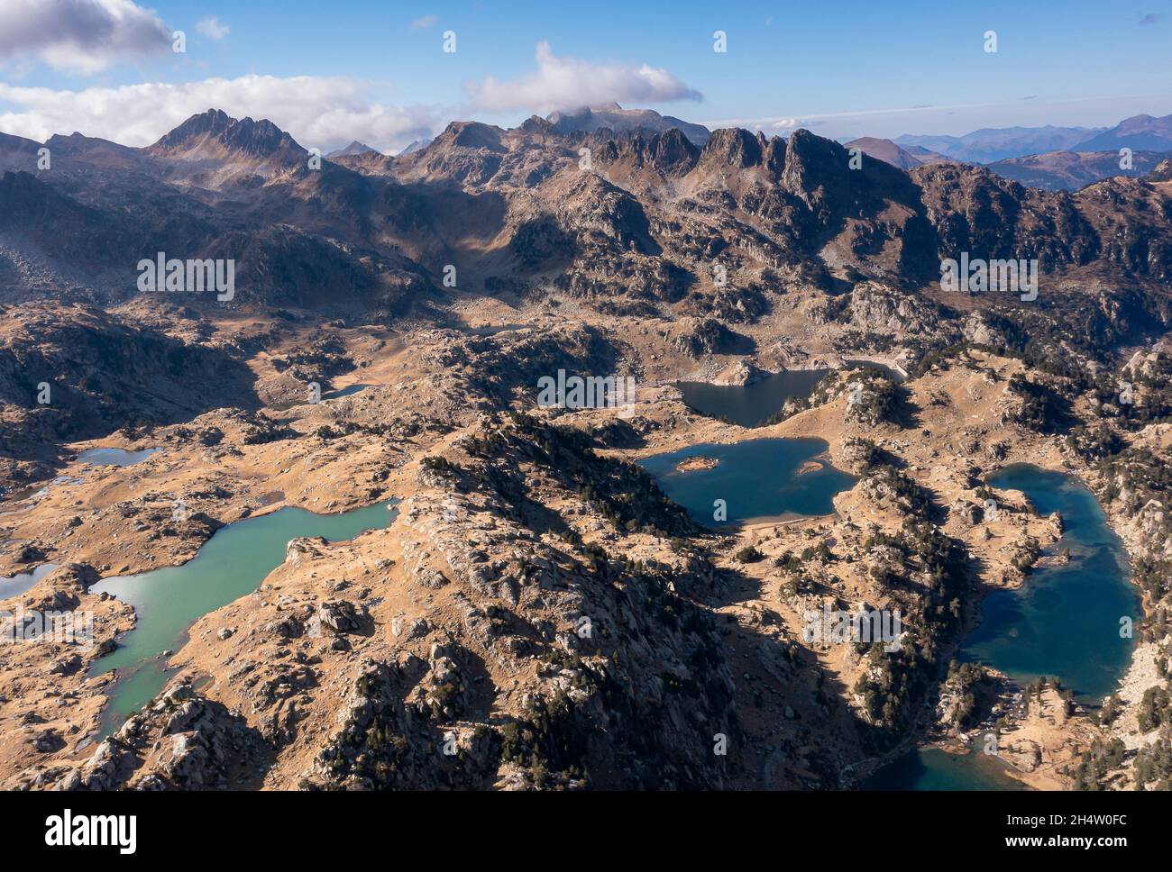 Circ de Colomers. Aiguestortes Nationalpark. Pyrenäen, Spanien Stockfoto