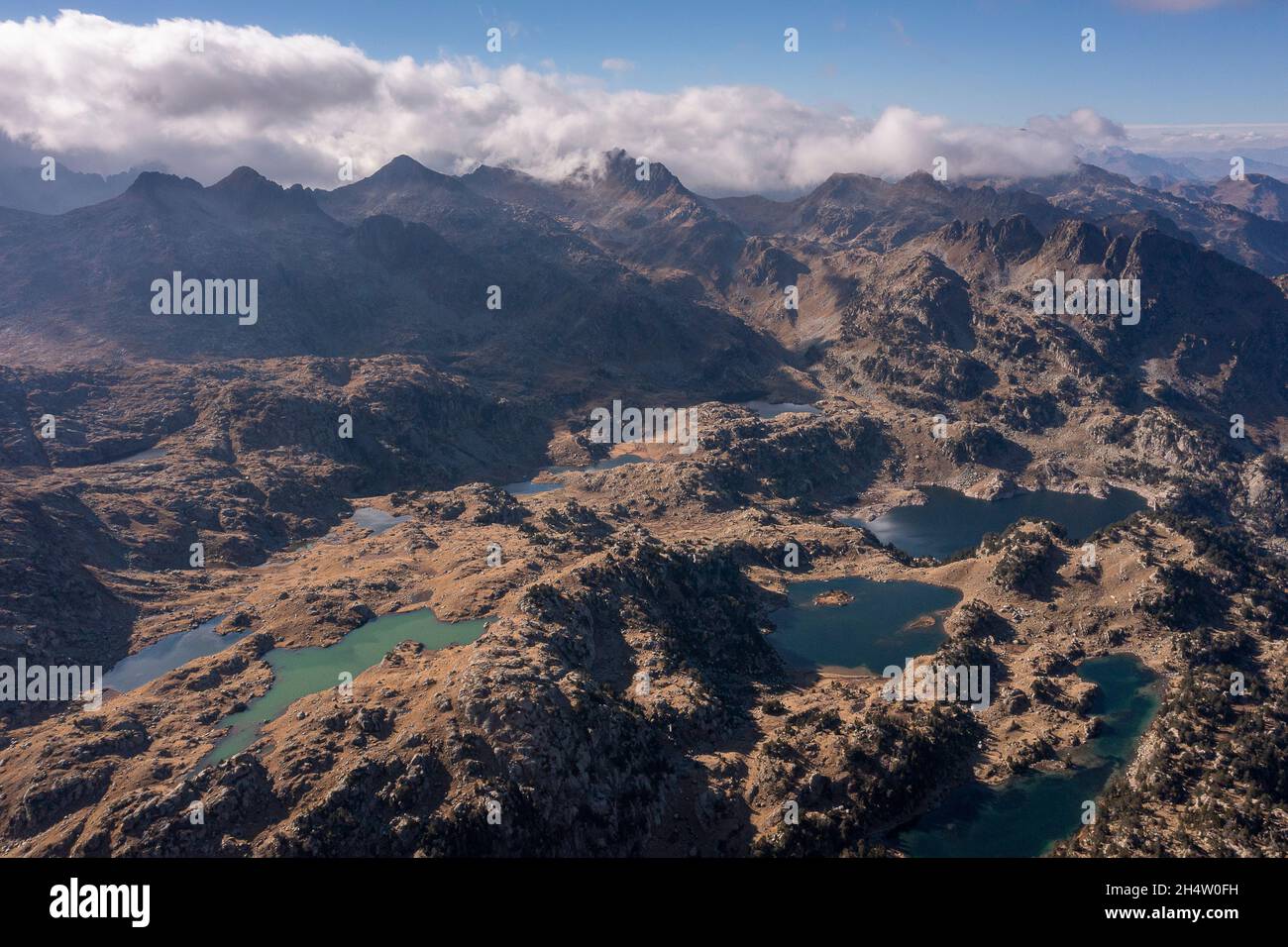 Circ de Colomers. Aiguestortes Nationalpark. Pyrenäen, Spanien Stockfoto