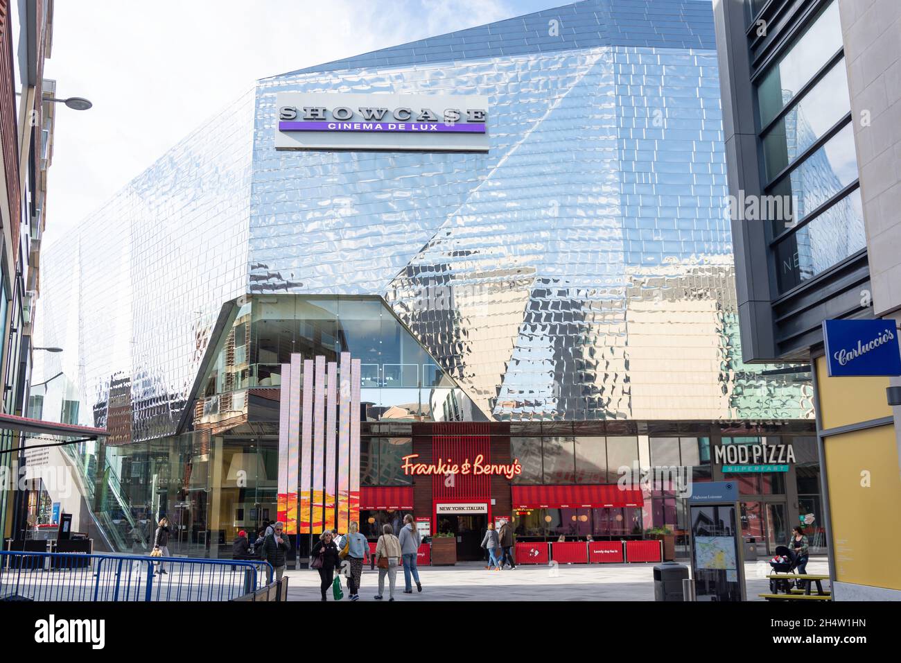 Showcase Cinema de Lux von Highcross Lane, Highcross, City of Leicester, Leicestershire, England, Vereinigtes Königreich Stockfoto